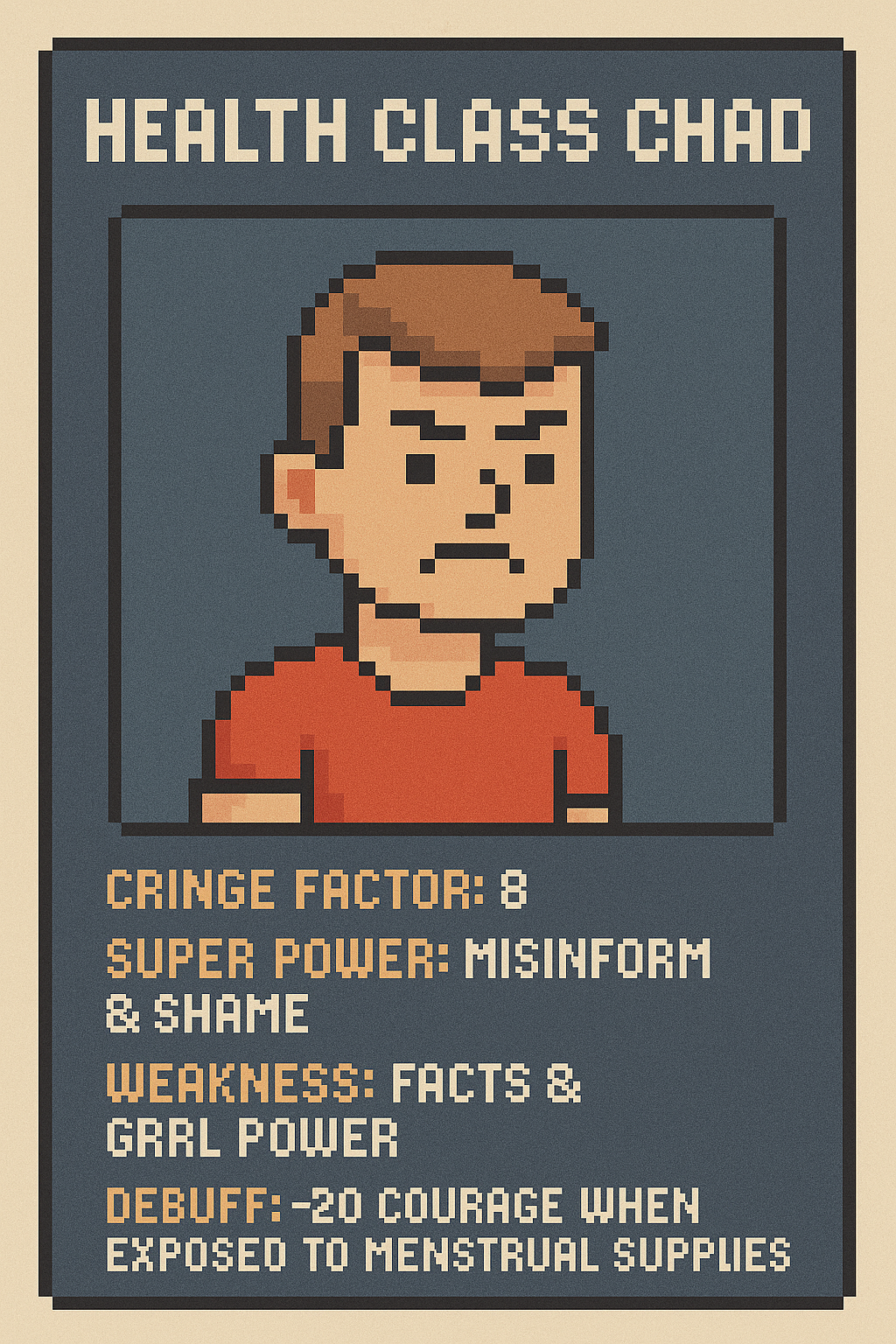 Health Class Chad Game Card
