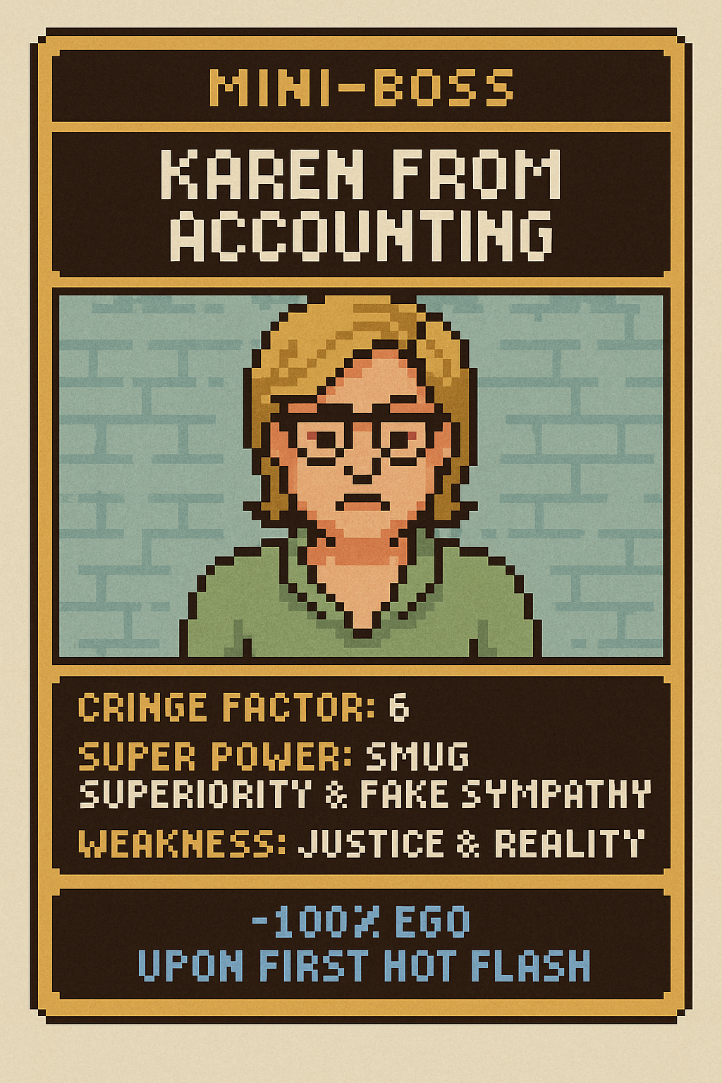 Karen From Accounting Game Card